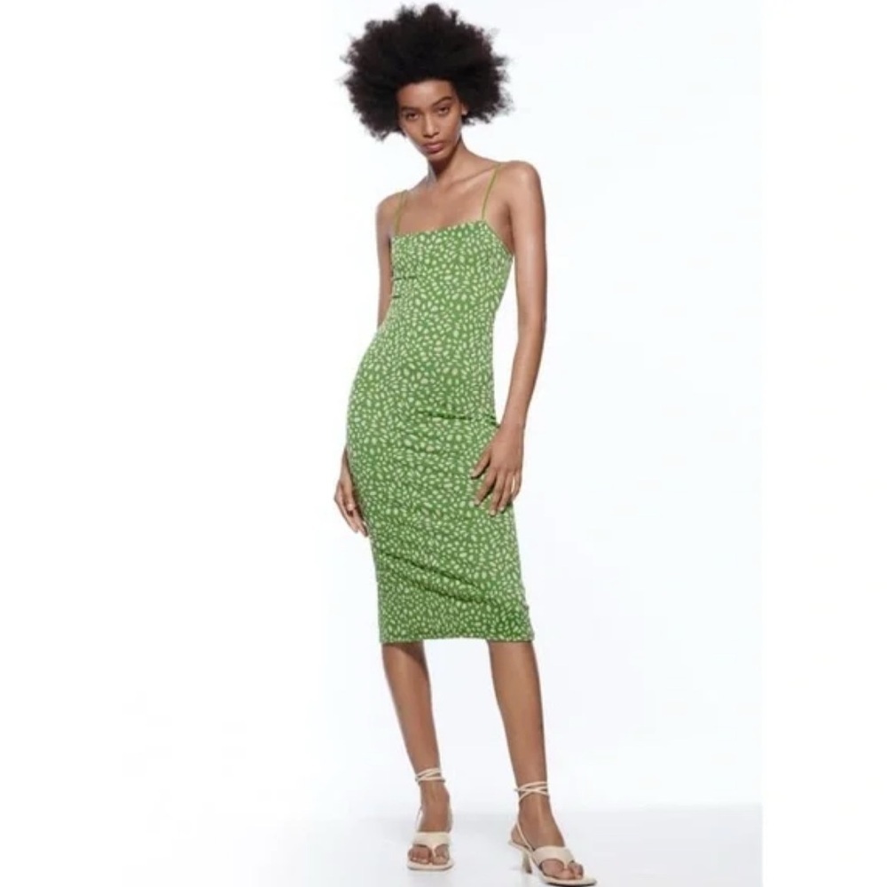 Zara Jacquard Dress, Size Medium - Picture 1 of 7